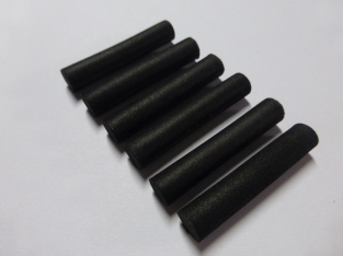 Cilinder Foam Black 8 mm (8 Stuks)